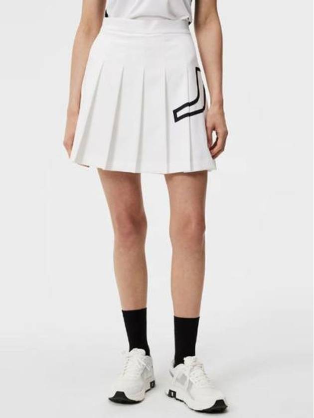 Naomi Pleated Skirt White - J.LINDEBERG - BALAAN 3