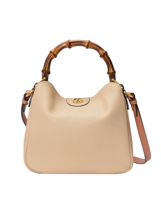 Diana Small Leather Tote Shoulder Bag Light Beige - GUCCI - BALAAN 1