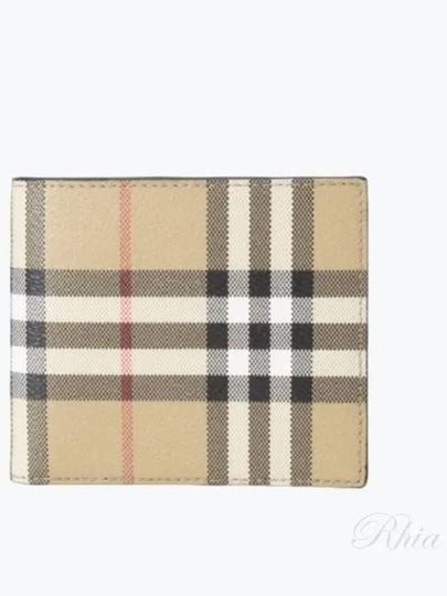 Check Half Wallet Beige - BURBERRY - BALAAN 2