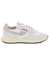 Reelwind Nylon Suede Low Top Sneakers White - AUTRY - BALAAN 1