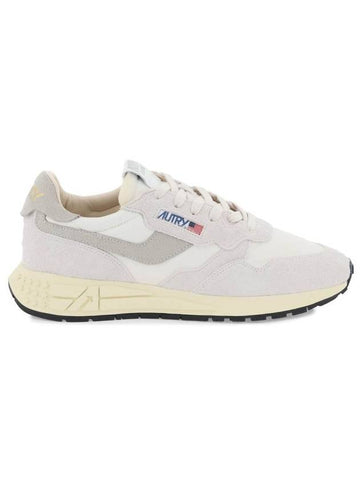 Reelwind Nylon Suede Low Top Sneakers White - AUTRY - BALAAN 1