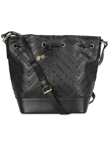 Women's Charlotte Woven Black Cross Bag CHARLOTTE WOVEN - TAMMY & BENJAMIN - BALAAN 1