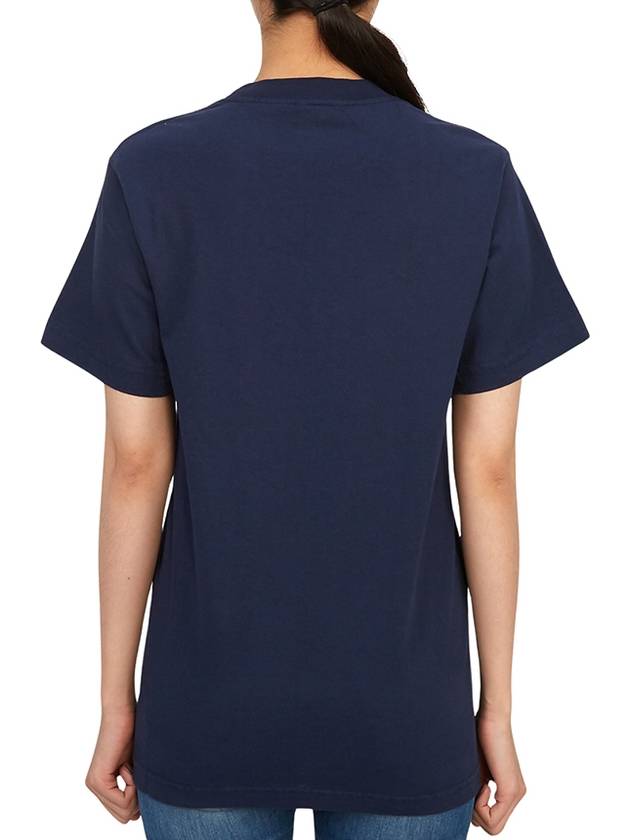 Vendome Cotton Short Sleeve T-Shirt Navy - SPORTY & RICH - BALAAN 5