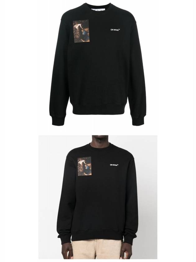 Caravaggio print sweatshirt black - OFF WHITE - BALAAN 5