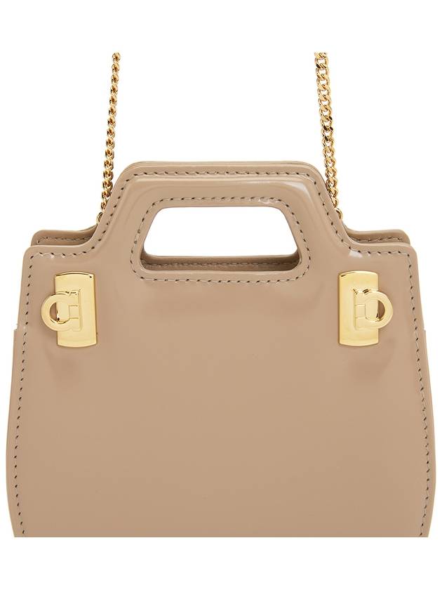 Wanda Micro Cross Bag Beige - SALVATORE FERRAGAMO - BALAAN 9