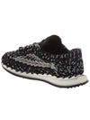 Crochet Low Top Sneakers Black - VALENTINO - BALAAN 4