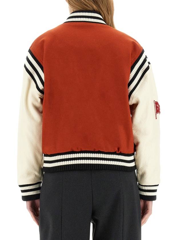 VARSITY JACKET WITH LOGO - MAISON KITSUNE - BALAAN 3