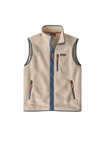 Men's Retro Pile Vest Beige Blue - PATAGONIA - BALAAN 1