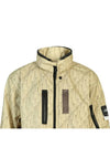 Wappen Geometric Zip-up Jacket Light Khaki - STONE ISLAND - BALAAN 5