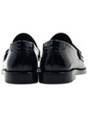 Monogram Penny Leather Loafer Black - SAINT LAURENT - BALAAN 5