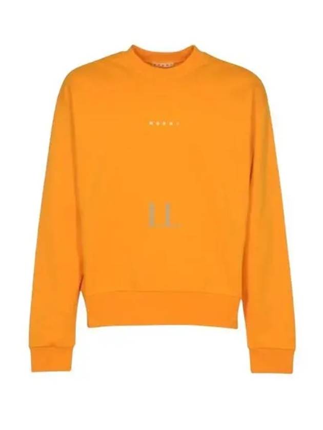 Mini Logo Organic Cotton Sweatshirt Orange - MARNI - BALAAN 2