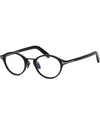 Blue light blocking glasses frame TF5920DB 005 round horn rim eye protection - TOM FORD - BALAAN 7