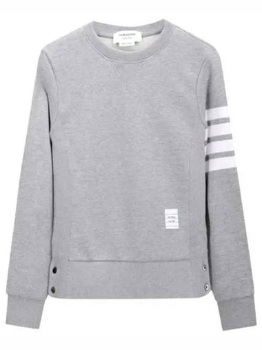 Diagonal Stripe RWB Tab Loopback Jersey Sweatshirt - THOM BROWNE - BALAAN 1