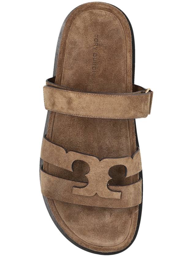 Tory Burch Leather Slides Ines, Women's, Brown - TORY BURCH - BALAAN 6