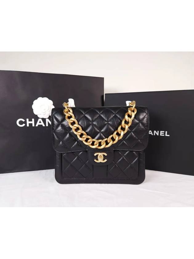 Square Backpack Black AS4031 B10595 94305 - CHANEL - BALAAN 1