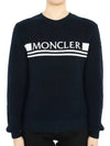 Kids Lettering Logo Embroidery Knit Navy 9C00002 M1367 772 12 14A Adults can wear - MONCLER - BALAAN 2