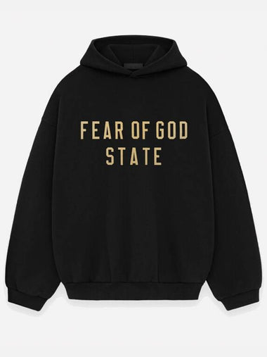 Essential Fear of God Fleece State Hood Black 192BT24625250F - FEAR OF GOD ESSENTIALS - BALAAN 1