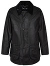 Men's Beaufort Wax Jacket Black - BARBOUR - BALAAN 2