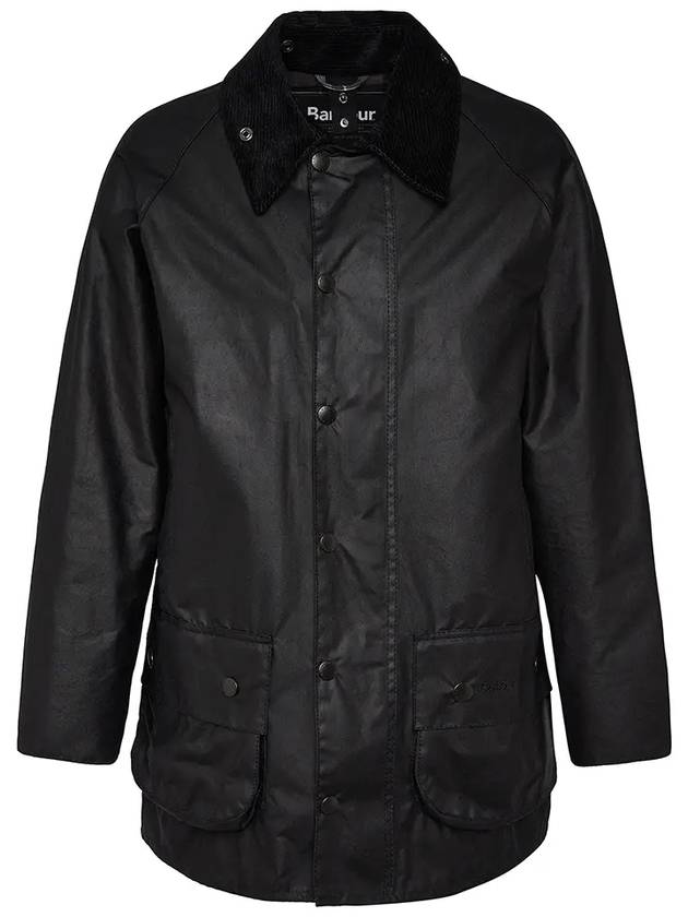 Men's Beaufort Wax Jacket Black - BARBOUR - BALAAN 2