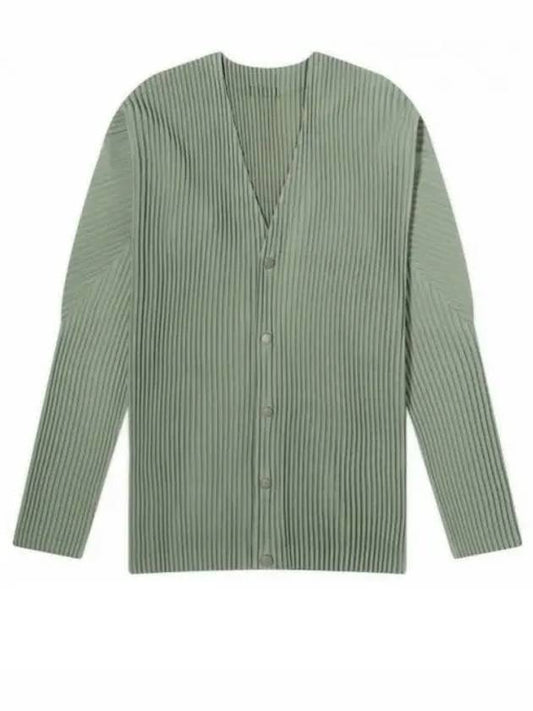 Color Pleated Cardigan Green - ISSEY MIYAKE - BALAAN 2