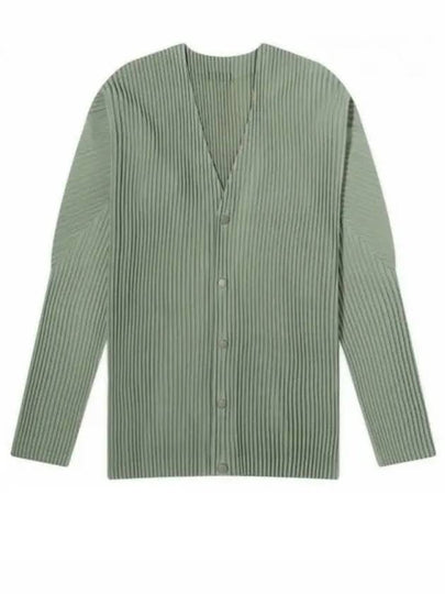 Color Pleated Cardigan Green - ISSEY MIYAKE - BALAAN 2