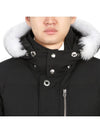 Original 3Q Hooded Padding White Shearling Black - MOOSE KNUCKLES - BALAAN 10