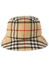 Check Cotton Bucket Hat Beige - BURBERRY - BALAAN 4