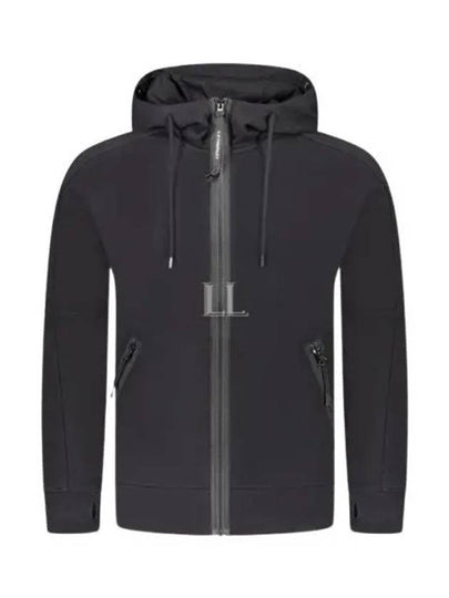 Diagonal Raised Fleece Goggle Hooded Jacket Black - CP COMPANY - BALAAN 2