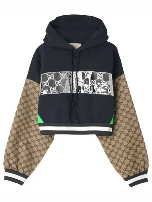 COTTON JERSEY HOODED SWEATSHIRT - GUCCI - BALAAN 1