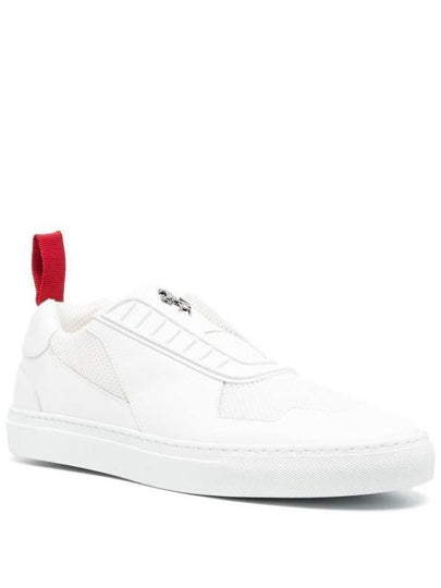 White Sneakers With Riding Horse On Tongue In Leather Man Ferrari - FERRARI - BALAAN 2