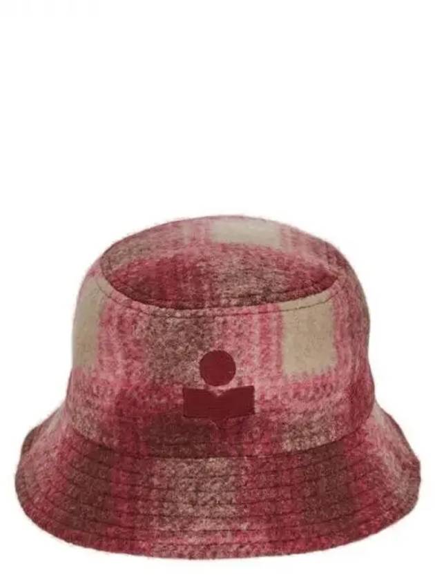 Logo embroidered checked bucket hat 270178 - ISABEL MARANT - BALAAN 1