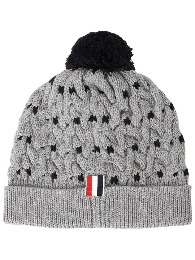 Hat UKH040AY1024 055 Gray - THOM BROWNE - BALAAN 3