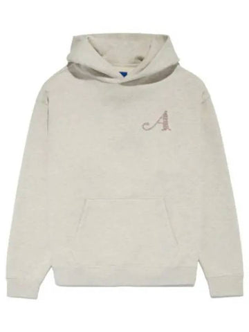 Dice Rhinestone Hoodie Heather Gray Hooded Sweatshirt - AWAKE NY - BALAAN 1