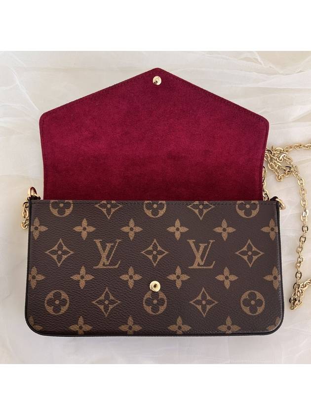 Felicie Pochette Monogram Shoulder Bag Fuchsia Brown - LOUIS VUITTON - BALAAN 5