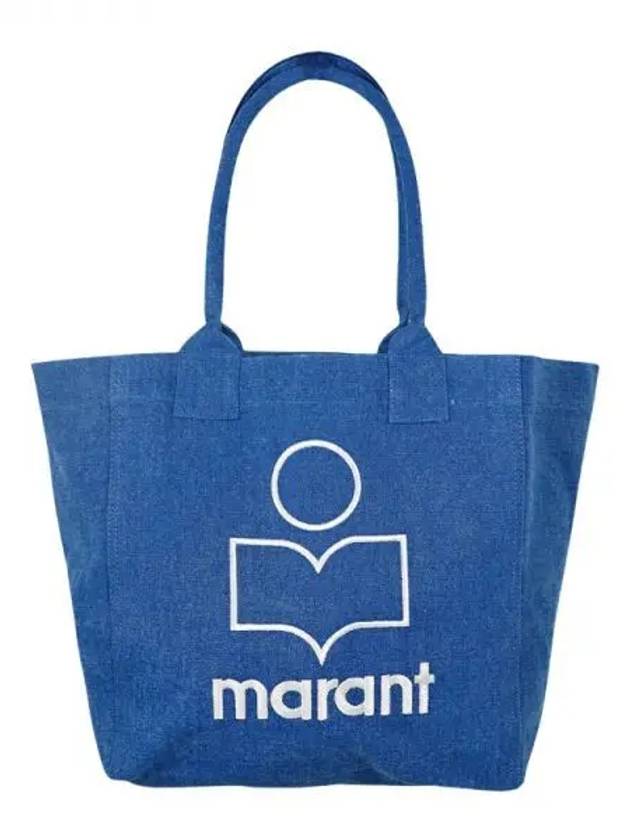 Yenky Embroidered Logo Shopper Tote Bag Blue - ISABEL MARANT - BALAAN 2