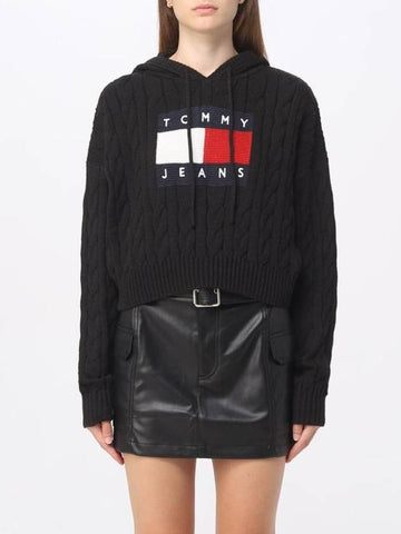 Sweater DW0DW16528 BDS Black - TOMMY HILFIGER - BALAAN 1