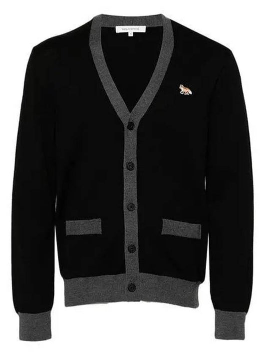 Baby Fox Patch Regular Cardigan Black - MAISON KITSUNE - BALAAN 2