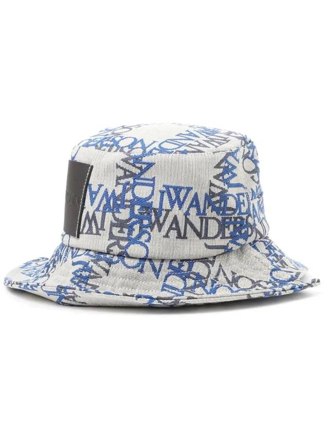 logo pattern unbalanced bucket hat - JW ANDERSON - BALAAN.