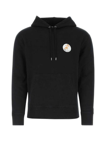 Oly Flower Fox Patch Classic Hoodie Black - MAISON KITSUNE - BALAAN 1