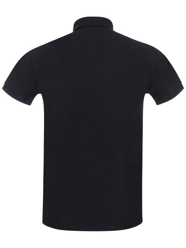 Men's Pony Slim Fit Short Sleeve Polo Shirt Black - POLO RALPH LAUREN - BALAAN 3