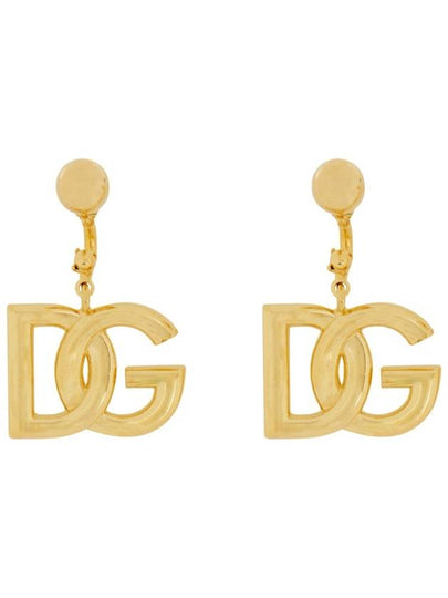 DG logo drop earrings gold - DOLCE&GABBANA - BALAAN 2