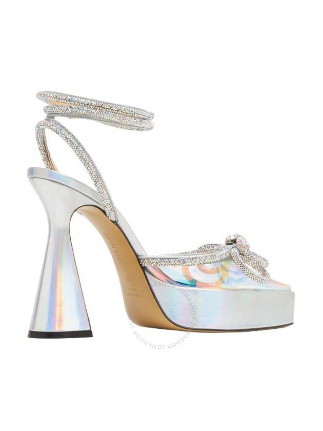 Mach & Mach Irisdescent Double Bow Platform Pumps, Brand Size 38 ( US Size 8 ) - MACH & MACH - BALAAN 3