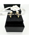 CC Metal Logo Pearl Earrings Gold - CHANEL - BALAAN 6