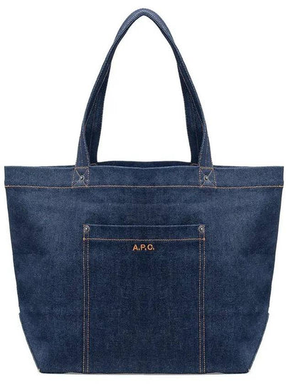 Thais Denim Tote Bag Blue - A.P.C. - BALAAN 2