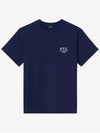 Raymond Short Sleeve T-shirt Navy - A.P.C. - BALAAN 3