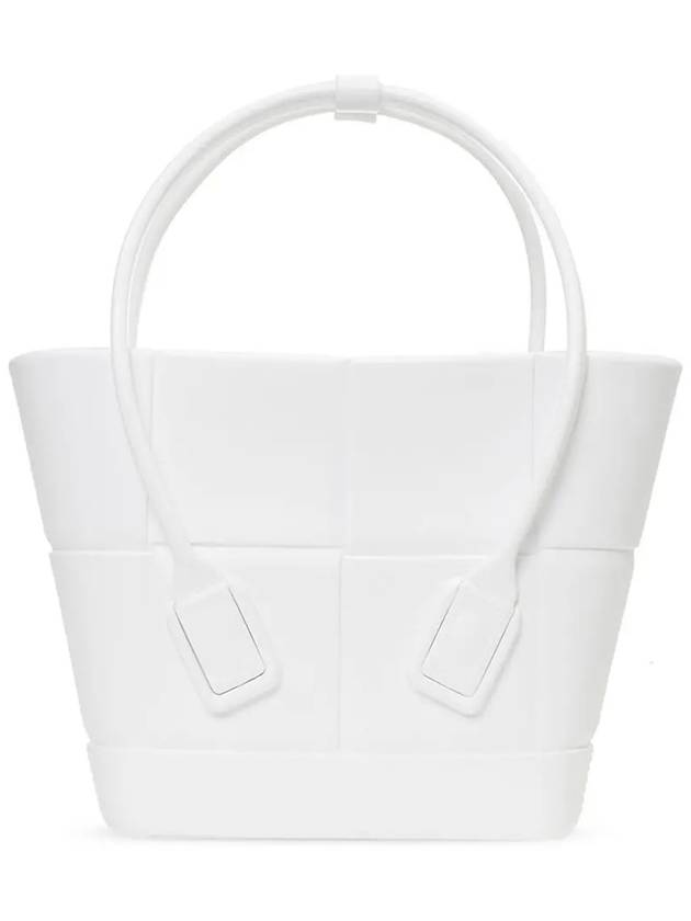 Arco Mini Rubber Tote Bag White - BOTTEGA VENETA - BALAAN 3