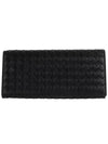 Intrecciato Continental Long Wallet Black - BOTTEGA VENETA - BALAAN 2