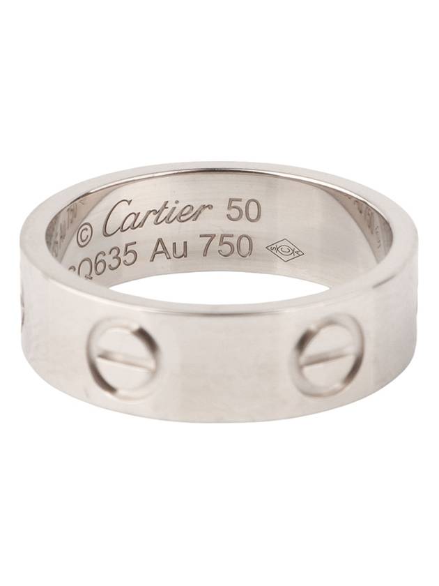 B4084700 White Gold Classic Love Ring No 50 Department Store Warranty 33197 1 - CARTIER - BALAAN 5