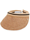 Marina Visor Hat Nougat Black Stripe - HELEN KAMINSKI - BALAAN 4