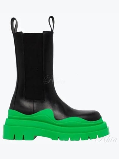 Tire Chelsea Boots Black Green - BOTTEGA VENETA - BALAAN 2